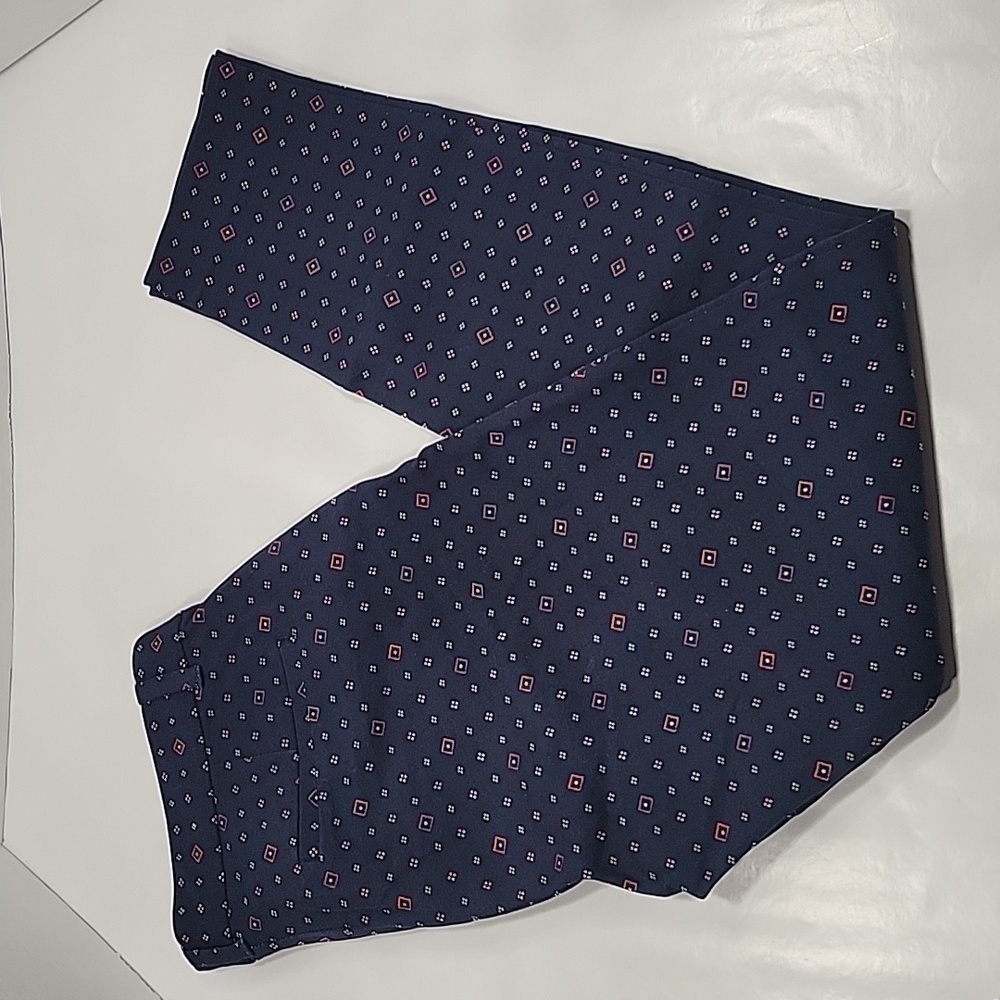 Gap Skinny Ankle Pants Blue Foulard Print Size 6R, Excellent Condition